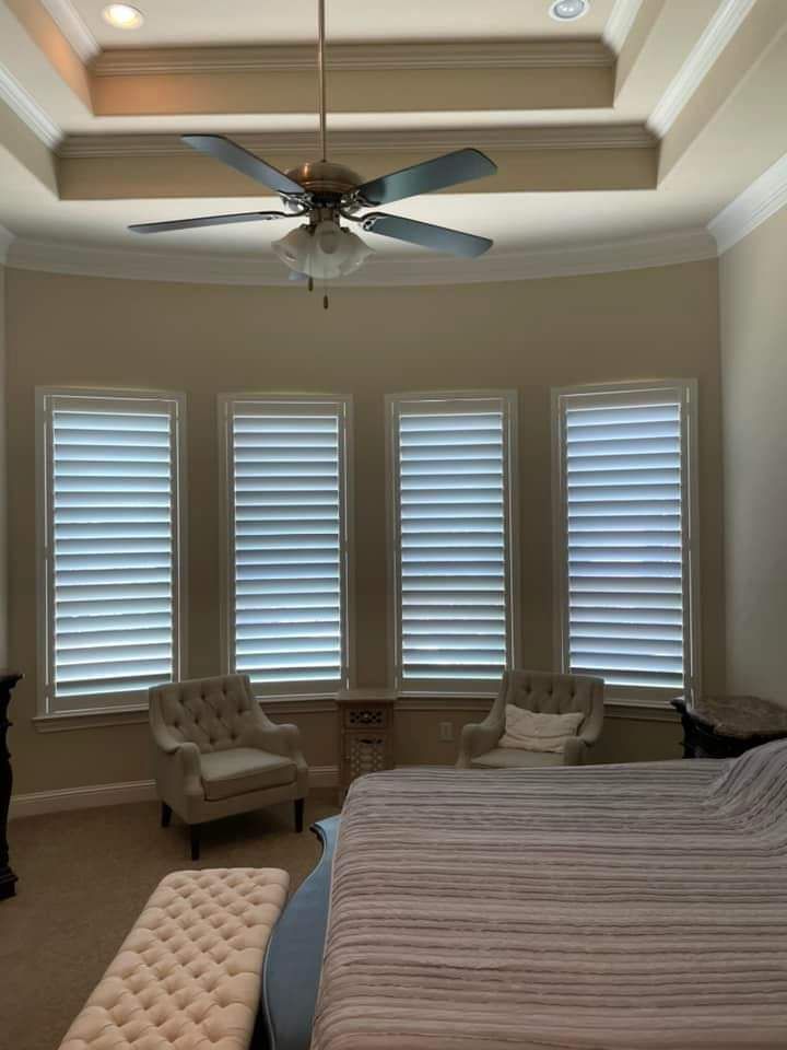 Custom plantation shutters specialty shape - A&Q Custom Shutters Orlando